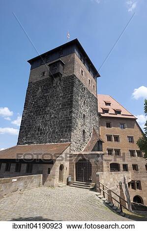 Funfeckturm tower, Kaiserstallung building, Nuremberg, Middle Franconia, Bavaria, Germany, Europe View Large Photo Image Stock Image - Funfeckturm tower, Kaiserstallung building, Nuremberg, Middle Franconia, Bavaria, Germany, Europe. Fotosearch