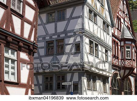 Half-timbered houses in the historic centre, Klingenberg am Main, Lower Franconia, Franconia, Bavaria, Germany, Europe View Large Photo Image Stock Photo - Half-timbered houses in the historic centre, Klingenberg am Main, Lower Franconia, Franconia, Bavaria, Germany, Europe. Fotosearch