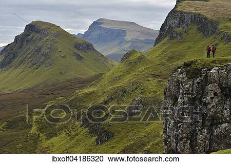 Hikers in volcanic landscape, Leum na Luirginn, Flodigarry, Scottish Highlands, Isle of Skye, Scotland, United Kingdom, Europe View Large Photo Image Stock Image - Hikers in volcanic landscape, Leum na Luirginn, Flodigarry, Scottish Highlands, Isle of Skye, Scotland, United Kingdom, Europe. Fotosearch