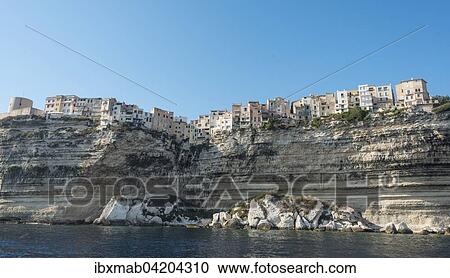 Historic centre by the chalk cliffs, Bonifacio, Corsica, France, Europe View Large Photo Image Stock Image - Historic centre by the chalk cliffs, Bonifacio, Corsica, France, Europe. Fotosearch