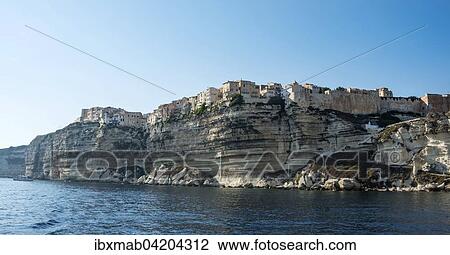 Historic centre by the chalk cliffs, Bonifacio, Corsica, France, Europe View Large Photo Image Stock Image - Historic centre by the chalk cliffs, Bonifacio, Corsica, France, Europe. Fotosearch