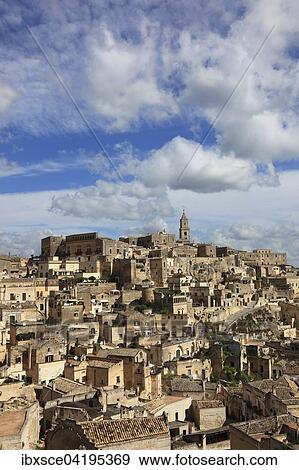 Historic centre, Sassi di Matera cave dwellings, Unesco World Heritage Site, Matera, Basilicata, Italy, Europe View Large Photo Image Stock Photo - Historic centre, Sassi di Matera cave dwellings, Unesco World Heritage Site, Matera, Basilicata, Italy, Europe. Fotosearch