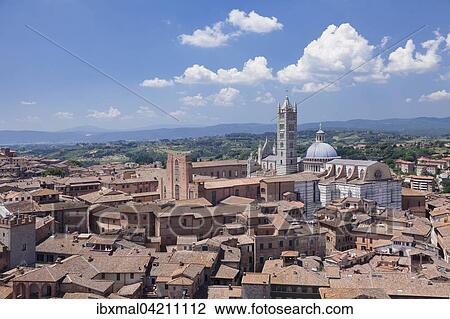Historic centre with Cathedral of Santa Maria Assunta, UNESCO World Heritage Site, Siena, Tuscany, Italy, Europe View Large Photo Image Stock Image - Historic centre with Cathedral of Santa Maria Assunta, UNESCO World Heritage Site, Siena, Tuscany, Italy, Europe. Fotosearch