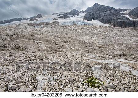 In front of the Marmolada glacier, Ghiacciaio della Marmolada, Marmolada, Dolomites, Trentino Province, Province of South Tyrol, Italy, Europe View Large Photo Image Stock Photograph - In front of the Marmolada glacier, Ghiacciaio della Marmolada, Marmolada, Dolomites, Trentino Province, Province of South Tyrol, Italy, Europe. Fotosearch