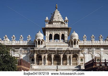 Jaswant Thada Mausoleum, white marble memorial to Maharaja Jaswant Singh, cenotaph, Jodhpur, Rajasthan, India, Asia View Large Photo Image Stock Photo - Jaswant Thada Mausoleum, white marble memorial to Maharaja Jaswant Singh, cenotaph, Jodhpur, Rajasthan, India, Asia. Fotosearch