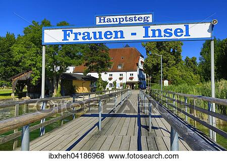 Jetty, Fraueninsel island, Chiemsee, Upper Bavaria, Bavaria, Germany, Europe View Large Photo Image Stock Photo - Jetty, Fraueninsel island, Chiemsee, Upper Bavaria, Bavaria, Germany, Europe. Fotosearch