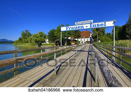 Jetty, Fraueninsel island, Chiemsee, Upper Bavaria, Bavaria, Germany, Europe View Large Photo Image Stock Photograph - Jetty, Fraueninsel island, Chiemsee, Upper Bavaria, Bavaria, Germany, Europe. Fotosearch