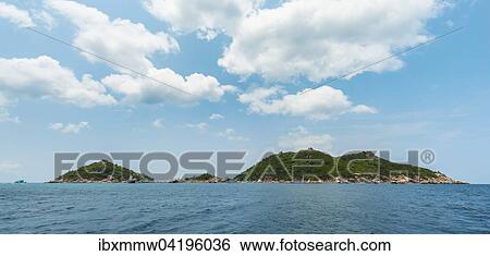 Stock Photograph - Koh Nang Yuan or Nangyuan Island, near Koh Tao, Gulf of Thailand, Thailand, Asia. Fotosearch