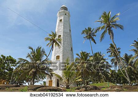 Lighthouse Dondra, southern province, Indian Ocean, Ceylon, Sri Lanka, Asia View Large Photo Image Picture - Lighthouse Dondra, southern province, Indian Ocean, Ceylon, Sri Lanka, Asia. Fotosearch