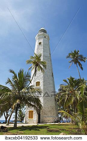 Lighthouse Dondra, southern province, Indian Ocean, Ceylon, Sri Lanka, Asia View Large Photo Image Stock Image - Lighthouse Dondra, southern province, Indian Ocean, Ceylon, Sri Lanka, Asia. Fotosearch