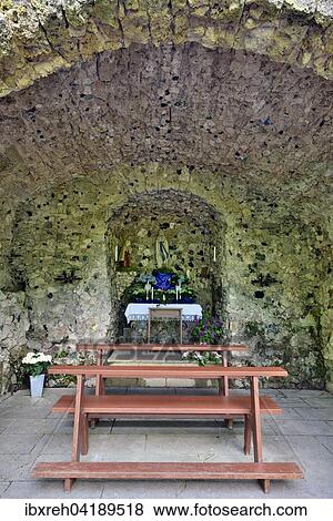 Lourdes grotto at the James church at Hohenberg, Baden-Wurttemberg, Germany, Europe View Large Photo Image Stock Photo - Lourdes grotto at the James church at Hohenberg, Baden-Wurttemberg, Germany, Europe. Fotosearch