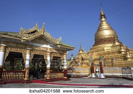 Maha Lawka Marazein Pagoda, Mandalay, Division Mandalay, Myanmar, Asia View Large Photo Image Stock Photo - Maha Lawka Marazein Pagoda, Mandalay, Division Mandalay, Myanmar, Asia. Fotosearch