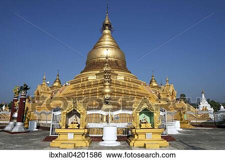 Maha Lawka Marazein Pagoda, Mandalay, Division Mandalay, Myanmar, Asia View Large Photo Image Stock Photograph - Maha Lawka Marazein Pagoda, Mandalay, Division Mandalay, Myanmar, Asia. Fotosearch