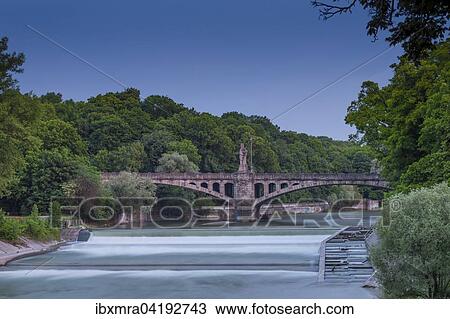 Maximiliansbrucke bridge over the Isar at dusk, Munich, Bavaria, Germany, Europe View Large Photo Image Stock Image - Maximiliansbrucke bridge over the Isar at dusk, Munich, Bavaria, Germany, Europe. Fotosearch