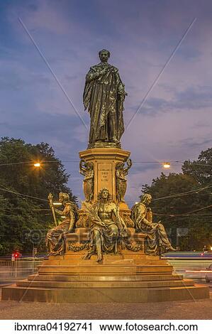 Maxmonument, Max II Monument, dusk, Munich, Bavaria, Germany, Europe View Large Photo Image Stock Image - Maxmonument, Max II Monument, dusk, Munich, Bavaria, Germany, Europe. Fotosearch