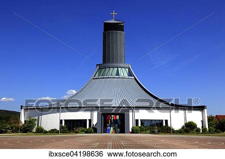 Motorway Church St. Christophorus, Himmelkron, district of Kulmbach, Upper Franconia, Bavaria, Germany, Europe View Large Photo Image Stock Photograph - Motorway Church St. Christophorus, Himmelkron, district of Kulmbach, Upper Franconia, Bavaria, Germany, Europe. Fotosearch