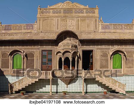 Museum entrance, ornate sandstone facade, Mandir Palace Hotel, Jaisalmer, Rajasthan, India, Asia View Large Photo Image Stock Photo - Museum entrance, ornate sandstone facade, Mandir Palace Hotel, Jaisalmer, Rajasthan, India, Asia. Fotosearch