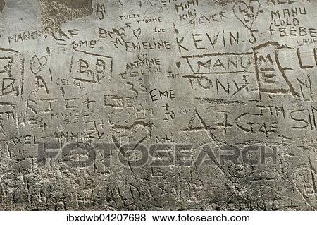 Names carved into the walls of the citadel of Saint Florent, Nebbio, Haute-Corse, Corsica, France, Europe View Large Photo Image Stock Photo - Names carved into the walls of the citadel of Saint Florent, Nebbio, Haute-Corse, Corsica, France, Europe. Fotosearch