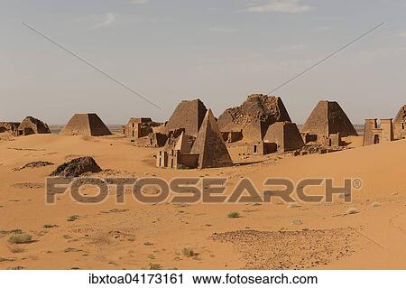 Necropolis of the rulers of the ancient kingdom of Kush, pyramids of the north cemetery of Meroe, Nubian Desert, Nubia, Nahr an-Nil, Sudan, Africa View Large Photo Image Stock Image - Necropolis of the rulers of the ancient kingdom of Kush, pyramids of the north cemetery of Meroe, Nubian Desert, Nubia, Nahr an-Nil, Sudan, Africa. Fotosearch