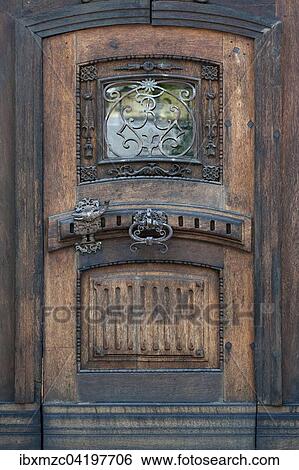 Old door, carved and with ornate fittings, birthplace of Regiomontanus, 15th century, Konigsberg in Bayern, Lower Franconia, Bavaria, Germany, Europe View Large Photo Image Stock Photograph - Old door, carved and with ornate fittings, birthplace of Regiomontanus, 15th century, Konigsberg in Bayern, Lower Franconia, Bavaria, Germany, Europe. Fotosearch