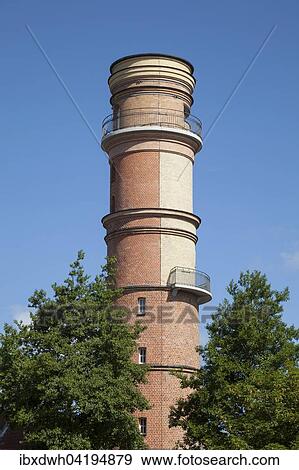 Old lighthouse, Travemunde, Lubeck, Schleswig-Holstein, Germany, Europe View Large Photo Image Stock Photo - Old lighthouse, Travemunde, Lubeck, Schleswig-Holstein, Germany, Europe. Fotosearch