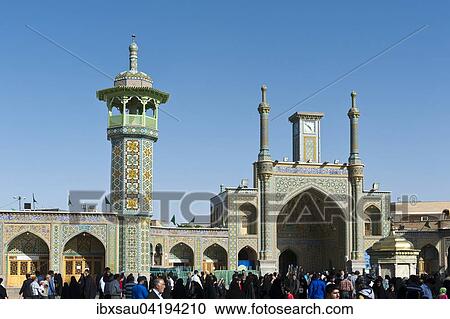People in front of the Shrine of Fatima Masuma, Qom, Iran, Asia View Large Photo Image Stock Image - People in front of the Shrine of Fatima Masuma, Qom, Iran, Asia. Fotosearch