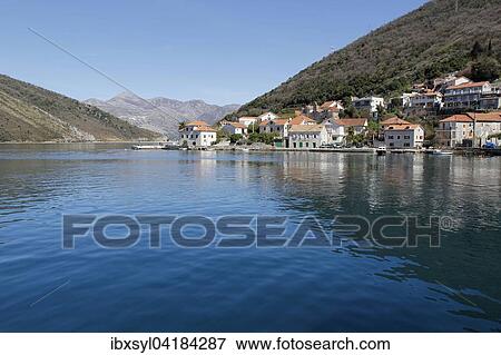 Stock Photo - Perast, Kotor Bay, Monte, Europe. Fotosearch