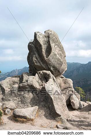 Rock formation, mountain landscape, L'Ospedale Alta Rocca, Corsica, France, Europe View Large Photo Image Stock Photograph - Rock formation, mountain landscape, L'Ospedale Alta Rocca, Corsica, France, Europe. Fotosearch