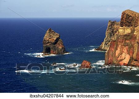 Rocky coast, Ponta de Sao Lourenco, Canical, Madeira Island, Portugal, Europe View Large Photo Image Picture - Rocky coast, Ponta de Sao Lourenco, Canical, Madeira Island, Portugal, Europe. Fotosearch