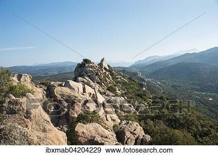 Rocky landscape of Sartene, Corsica, France, Europe View Large Photo Image Stock Photo - Rocky landscape of Sartene, Corsica, France, Europe. Fotosearch