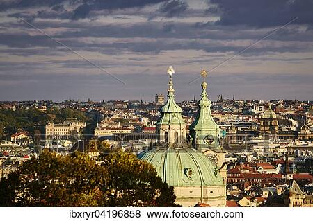 Stock Photo - St. Nicholas Church, historic centre, Prague, Czech Republic, Europe. Fotosearch
