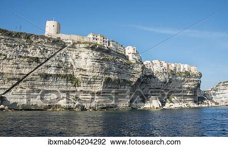 Staircase of the King of Argonia, historic centre by the chalk cliffs, Bonifacio, Corsica, France, Europe View Large Photo Image Stock Image - Staircase of the King of Argonia, historic centre by the chalk cliffs, Bonifacio, Corsica, France, Europe. Fotosearch