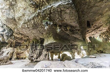 Stock Image - Stalactite cave in the jungle, Taman Negara National Park, Jerantut, Pahang, Malaysia, Asia. Fotosearch