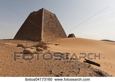The tomb of Queen Shanakdakhete, pyramids of the north cemetery of Meroe, Nubian Desert, Nubia, Nahr an-Nil, Sudan, Africa View Large Photo Image Stock Image - The tomb of Queen Shanakdakhete, pyramids of the north cemetery of Meroe, Nubian Desert, Nubia, Nahr an-Nil, Sudan, Africa. Fotosearch