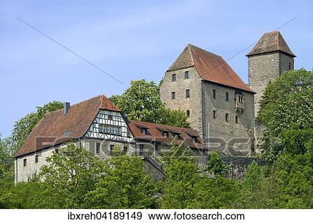 Tierberg Castle, Steinkirchen, near Braunsbach, Baden-Wurttemberg, Germany, Europe View Large Photo Image Stock Photo - Tierberg Castle, Steinkirchen, near Braunsbach, Baden-Wurttemberg, Germany, Europe. Fotosearch
