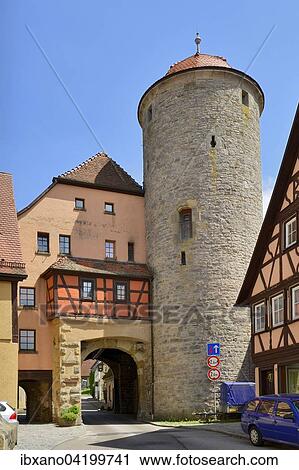 Torturm tower, Langenburg, Baden-Wurttemberg, Germany, Europe View Large Photo Image Stock Image - Torturm tower, Langenburg, Baden-Wurttemberg, Germany, Europe. Fotosearch