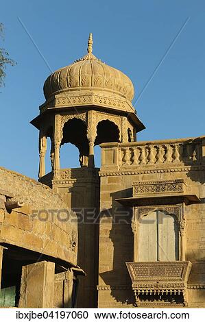 Tower of a pavilion, Gadi Sagar, Jaisalmer, Rajasthan, India, Asia View Large Photo Image Stock Image - Tower of a pavilion, Gadi Sagar, Jaisalmer, Rajasthan, India, Asia. Fotosearch