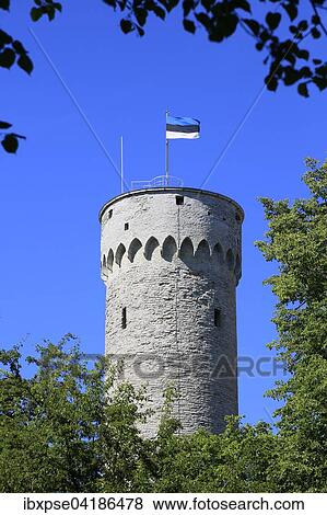 Tower Pikk Hermann Pikk Hermann on Toompea, Tallinn, Estonia Castle View Large Photo Image Stock Photo - Tower Pikk Hermann Pikk Hermann on Toompea, Tallinn, Estonia Castle. Fotosearch