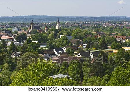 Townscape, from Kreckelberg, Crailsheim, Baden-Wurttemberg, Germany, Europe View Large Photo Image Stock Photo - Townscape, from Kreckelberg, Crailsheim, Baden-Wurttemberg, Germany, Europe. Fotosearch