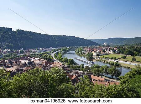 Townscape, river Main, Kreuzwertheim in Lower Franconia on the right, Tauberfranken, Baden-Wurttemberg, Germany, Europe View Large Photo Image Stock Photograph - Townscape, river Main, Kreuzwertheim in Lower Franconia on the right, Tauberfranken, Baden-Wurttemberg, Germany, Europe. Fotosearch
