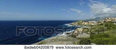 View from Punta Vaccaja to Calvi, Haute-Corse, Corsica, France, Europe View Large Photo Image Stock Photo - View from Punta Vaccaja to Calvi, Haute-Corse, Corsica, France, Europe. Fotosearch