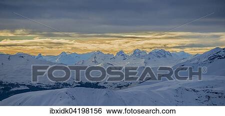 Stock Photograph - View from the Jakobshorn in winter, Davos, Canton of Graubunden, Switzerland, Europe. Fotosearch