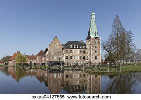 Wasserschloss Raesfeld, Munsterland, North Rhine-Westphalia, Germany, Europe View Large Photo Image Stock Photography - Wasserschloss Raesfeld, Munsterland, North Rhine-Westphalia, Germany, Europe. Fotosearch