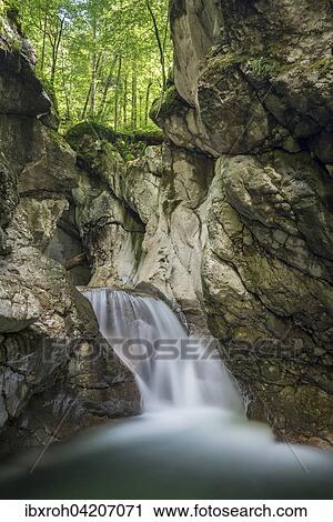 Waterfall in Taugler Strubklamm, Taugl, Hallein District, Salzburg, Austria, Europe View Large Photo Image Stock Image - Waterfall in Taugler Strubklamm, Taugl, Hallein District, Salzburg, Austria, Europe. Fotosearch