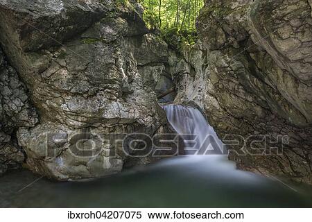 Waterfall in Taugler Strubklamm, Taugl, Hallein District, Salzburg, Austria, Europe View Large Photo Image Stock Photography - Waterfall in Taugler Strubklamm, Taugl, Hallein District, Salzburg, Austria, Europe. Fotosearch