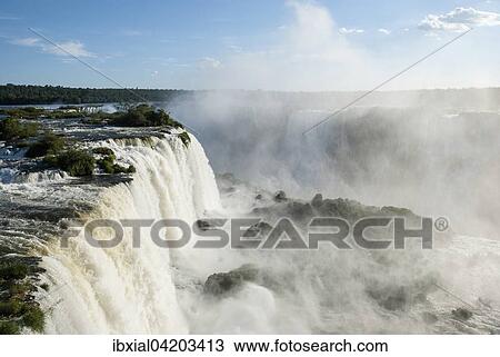 Waterfalls, Parque Nacional do Iguacu or Iguazu National Park, Foz do Iguacu, Parana State, Brazil, South America View Large Photo Image Stock Image - Waterfalls, Parque Nacional do Iguacu or Iguazu National Park, Foz do Iguacu, Parana State, Brazil, South America. Fotosearch