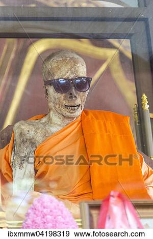? ëêMummified Monk, Mummified monk wearing sunglasses, Wat Khunaram, Koh Samui, Thailand, Asia View Large Photo Image Stock Photo - ? ëêMummified Monk, Mummified monk wearing sunglasses, Wat Khunaram, Koh Samui, Thailand, Asia. Fotosearch