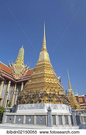 A chedi in front of the Royal Pantheon, Wat Phra Kaeo, Wat Phra Kaew, Bangkok, Thailand, Asia View Large Photo Image Stock Photography - A chedi in front of the Royal Pantheon, Wat Phra Kaeo, Wat Phra Kaew, Bangkok, Thailand, Asia. Fotosearch