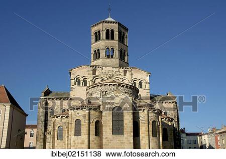 Abbey church of Issoire, one of the five major Romanesque churches in Auvergne, France, Europe View Large Photo Image Stock Photo - Abbey church of Issoire, one of the five major Romanesque churches in Auvergne, France, Europe. Fotosearch