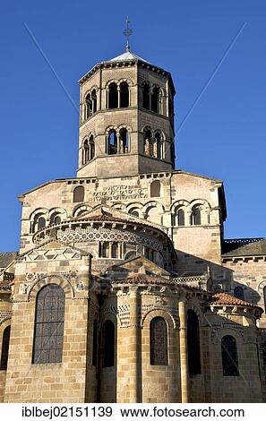 Abbey church of Issoire, one of the five major Romanesque churches in Auvergne, France, Europe View Large Photo Image Stock Photo - Abbey church of Issoire, one of the five major Romanesque churches in Auvergne, France, Europe. Fotosearch
